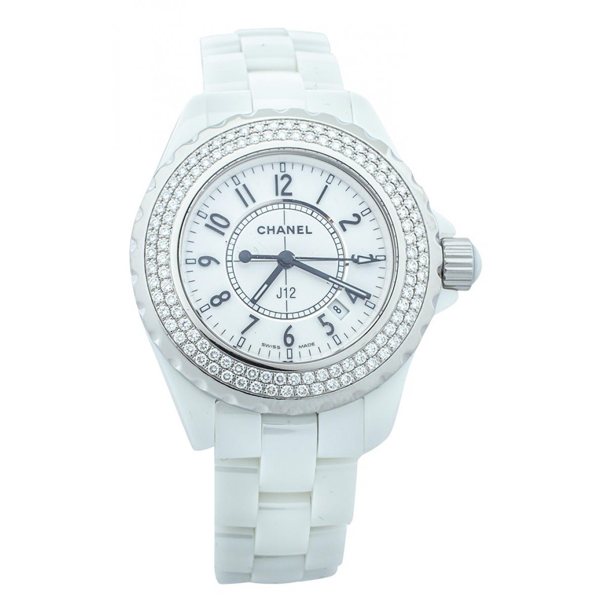 J12 quartz ceramic watch Chanel White 